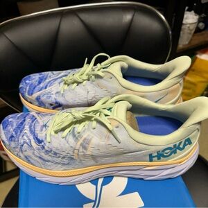Hoka One One men size 12.5 Blue and Yellow Athletic Shoes